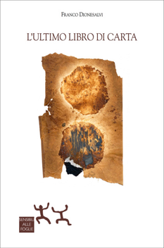copertina del libro: sotto al nome dell'autore e il titolo  c'è un'immagine di Salvetore Anelli che raffigura due macchie rotondeggianti di colore dorato e ramato su una base di colore bronzeo 
